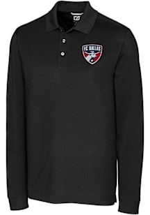 Cutter and Buck FC Dallas Black Advantage Pique Big and Tall Polo
