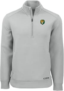 Cutter and Buck Southeastern Louisiana Lions Mens Ash Roam Long Sleeve Qtr Zip Pullover