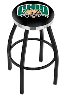 Ohio Bobcats Chrome Seat Pub Stool - Black
