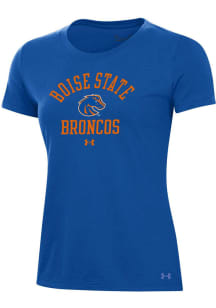 Under Armour Boise State Broncos Womens Blue Performance Short Sleeve T-Shirt