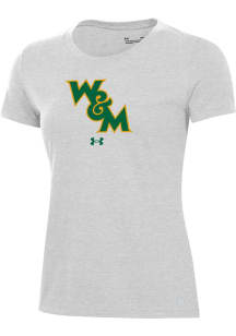 Under Armour William &amp; Mary Tribe Womens Grey Performance Short Sleeve T-Shirt