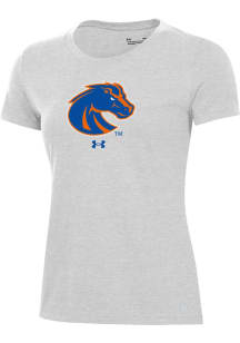 Under Armour Boise State Broncos Womens Grey Performance Short Sleeve T-Shirt