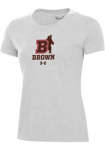 Under Armour Brown Bears Womens Grey Performance Short Sleeve T-Shirt