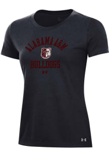 Under Armour Alabama A&amp;M Bulldogs Womens Black Performance Short Sleeve T-Shirt