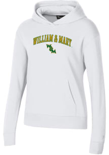Under Armour William &amp; Mary Tribe Womens White Rival Hooded Sweatshirt