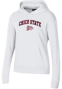 Under Armour CSU Chico Wildcats Womens White Rival Hooded Sweatshirt