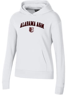 Under Armour Alabama A&amp;M Bulldogs Womens White Rival Hooded Sweatshirt