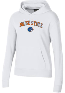 Under Armour Boise State Broncos Womens White Rival Hooded Sweatshirt