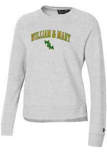 Under Armour William &amp; Mary Tribe Womens Grey Rival Crew Sweatshirt