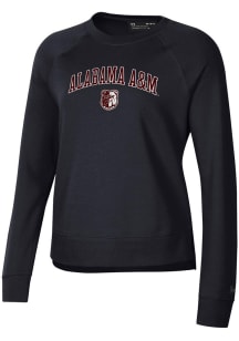 Under Armour Alabama A&amp;M Bulldogs Womens Black Rival Crew Sweatshirt