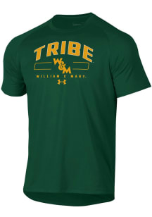 Under Armour William &amp; Mary Tribe Green Tech Short Sleeve T Shirt