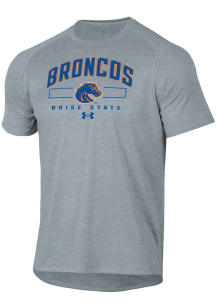 Under Armour Boise State Broncos Grey Tech Short Sleeve T Shirt