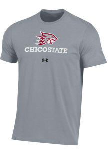 Under Armour CSU Chico Wildcats Grey Performance Short Sleeve T Shirt