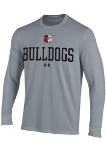 Under Armour Alabama A&amp;M Bulldogs Grey Performance Long Sleeve T Shirt