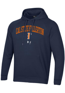 Under Armour Cal State Fullerton Titans Mens Blue Rival Long Sleeve Hoodie