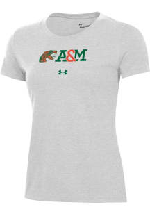 Under Armour Florida A&amp;M Rattlers Womens Grey Performance Short Sleeve T-Shirt