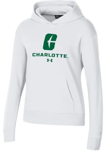 Under Armour UNCC 49ers Womens White Rival Hooded Sweatshirt