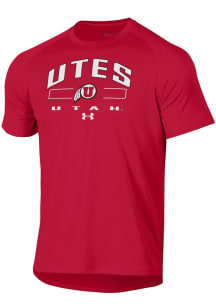 Under Armour Utah Utes Red Tech Short Sleeve T Shirt