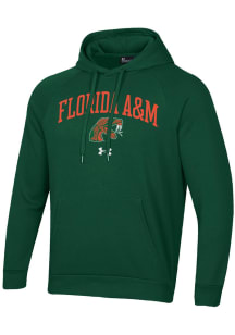 Under Armour Florida A&amp;M Rattlers Mens Green Rival Long Sleeve Hoodie