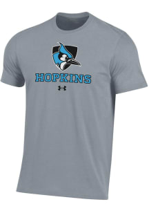 Under Armour Johns Hopkins Blue Jays Grey Performance Short Sleeve T Shirt