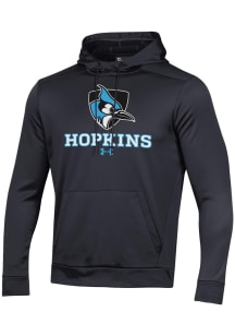 Under Armour Johns Hopkins Blue Jays Mens Black Fleece Hood