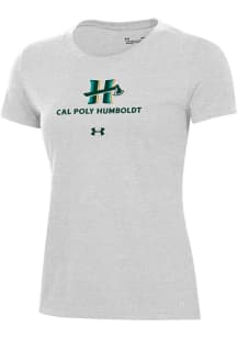 Under Armour Cal Poly Humboldt Lumberjacks Womens Grey Performance Short Sleeve T-Shirt