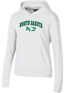 Under Armour North Dakota Fighting Hawks Womens White Rival Hooded Sweatshirt