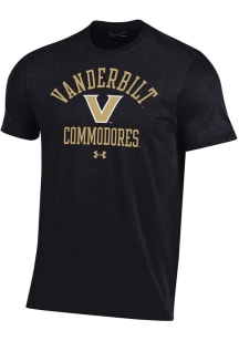 Under Armour Vanderbilt Commodores Black Performance Short Sleeve T Shirt