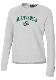 Under Armour Slippery Rock Womens Grey Rival Crew Sweatshirt