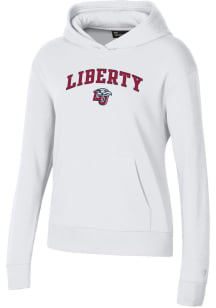 Under Armour Liberty Flames Womens White Rival Hooded Sweatshirt