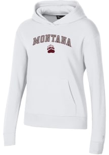 Under Armour Montana Grizzlies Womens White Rival Hooded Sweatshirt