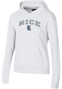 Under Armour Rice Owls Womens White Rival Hooded Sweatshirt