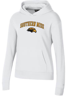 Under Armour Southern Mississippi Golden Eagles Womens White Rival Hooded Sweatshirt