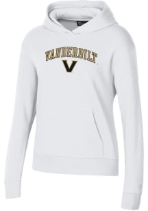 Under Armour Vanderbilt Commodores Womens White Rival Hooded Sweatshirt