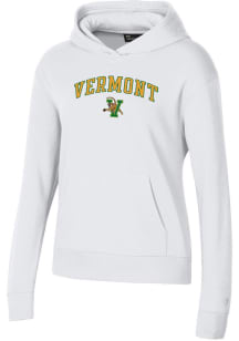 Under Armour Vermont Catamounts Womens White Rival Hooded Sweatshirt