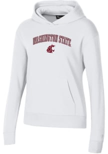 Under Armour Washington State Cougars Womens White Rival Hooded Sweatshirt