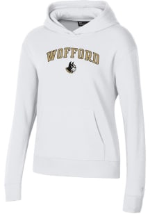 Under Armour Wofford Terriers Womens White Rival Hooded Sweatshirt