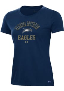Under Armour Georgia Southern Eagles Womens Blue Performance Short Sleeve T-Shirt
