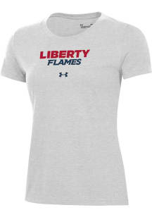 Under Armour Liberty Flames Womens Grey Performance Short Sleeve T-Shirt