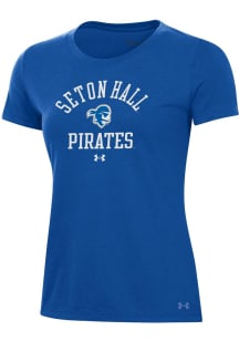 Under Armour Seton Hall Pirates Womens Blue Performance Short Sleeve T-Shirt