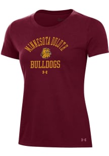 Under Armour UMD Bulldogs Womens Red Performance Short Sleeve T-Shirt