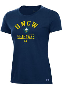 Under Armour UNCW Seahawks Womens Blue Performance Short Sleeve T-Shirt