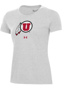 Under Armour Utah Utes Womens Grey Performance Short Sleeve T-Shirt