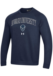 Under Armour Howard Bison Mens Blue Rival Long Sleeve Crew Sweatshirt