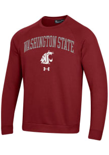 Under Armour Washington State Cougars Mens Red Rival Long Sleeve Crew Sweatshirt