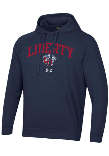 Under Armour Liberty Flames Mens Blue Rival Long Sleeve Hoodie