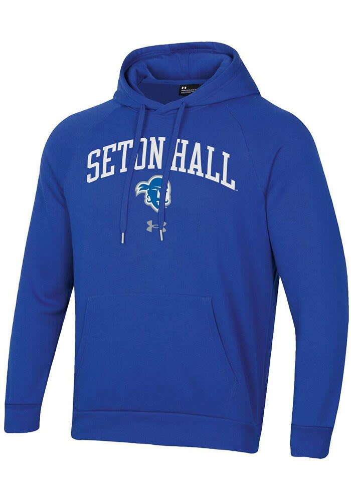 Under Armour Seton Hall Pirates Mens ROYAL Rival Hoodie 86330349