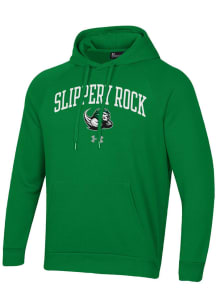 Under Armour Slippery Rock Mens Green Rival Long Sleeve Hoodie