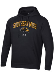 Under Armour Southern Mississippi Golden Eagles Mens Black Rival Long Sleeve Hoodie