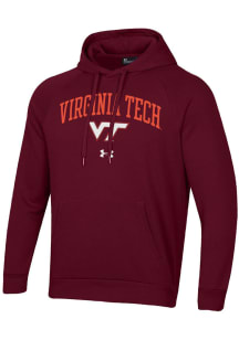 Under Armour Virginia Tech Hokies Mens Red Rival Long Sleeve Hoodie